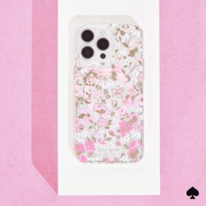 Kate Spade รุ่น Protective Case with MagSafe - เคส iPhone 15 Pro - สี Flowerbed Pink Ombre