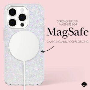 Kate Spade รุ่น Protective Case with MagSafe - เคส iPhone 15 Pro - สี Chunky Glitter Iridescent