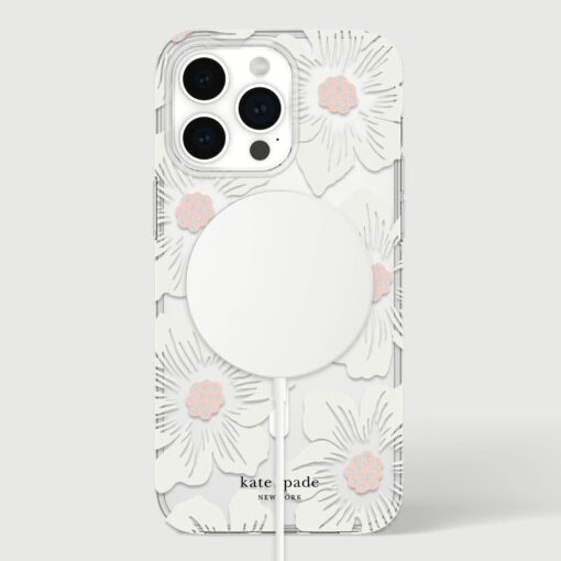 Kate Spade รุ่น Protective Case with MagSafe - เคส iPhone 15 Pro Max - สี Hollyhock Cream - Image 2