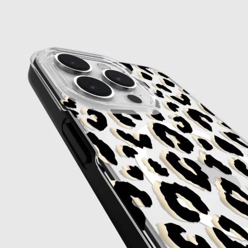 Kate Spade รุ่น Protective Case with MagSafe - เคส iPhone 15 Pro Max - สี City Leopard Black