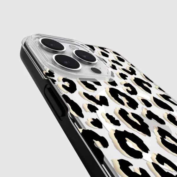 Kate Spade รุ่น Protective Case with MagSafe - เคส iPhone 15 Pro Max - สี City Leopard Black