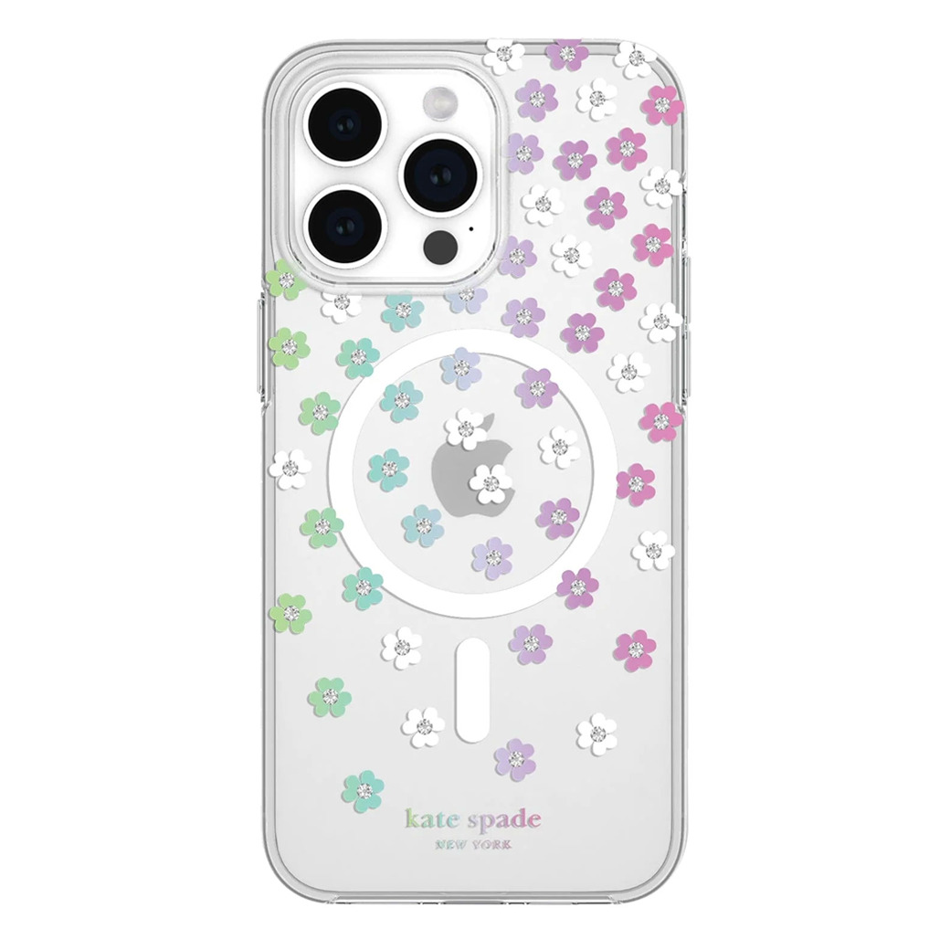 Kate Spade รุ่น Protective Case with MagSafe - เคส iPhone 15 Pro Max - สี Scattered Flowers