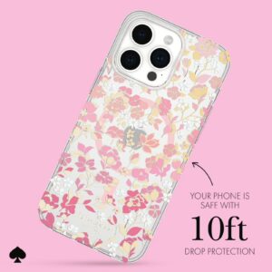 Kate Spade รุ่น Protective Case with MagSafe - เคส iPhone 15 Pro Max - สี Flowerbed Pink Ombre