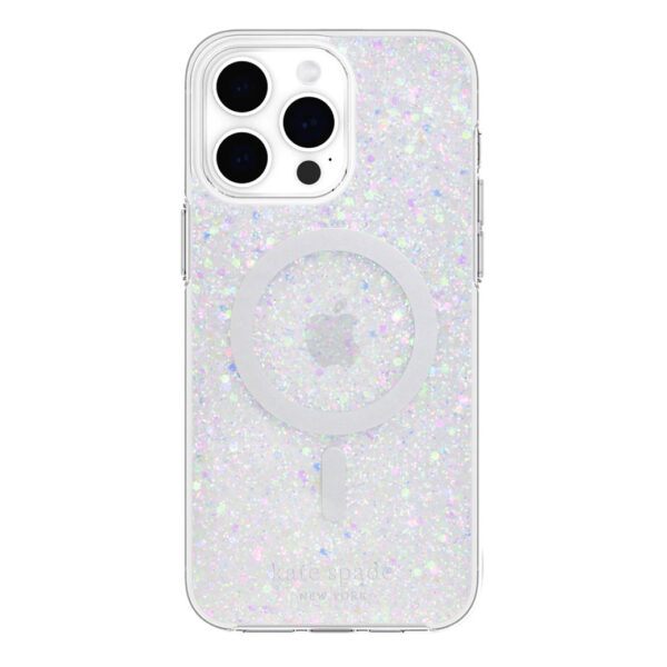 Kate Spade รุ่น Protective Case with MagSafe - เคส iPhone 15 Pro Max - สี Chunky Glitter Iridescent