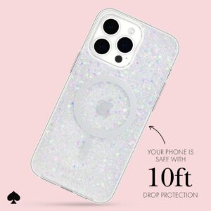 Kate Spade รุ่น Protective Case with MagSafe - เคส iPhone 15 Pro Max - สี Chunky Glitter Iridescent