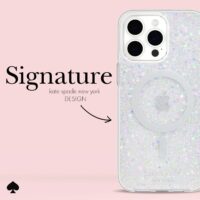 Kate Spade รุ่น Protective Case with MagSafe - เคส iPhone 15 Pro Max - สี Chunky Glitter Iridescent