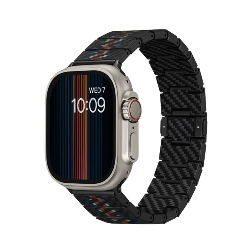 Pitaka รุ่น Carbon Fiber Watch Band - สายนาฬิกา Apple Watch Sizes 49/45/44/ 42/41/40/38mm - สี Modern (Rhapsody) | Vgadz