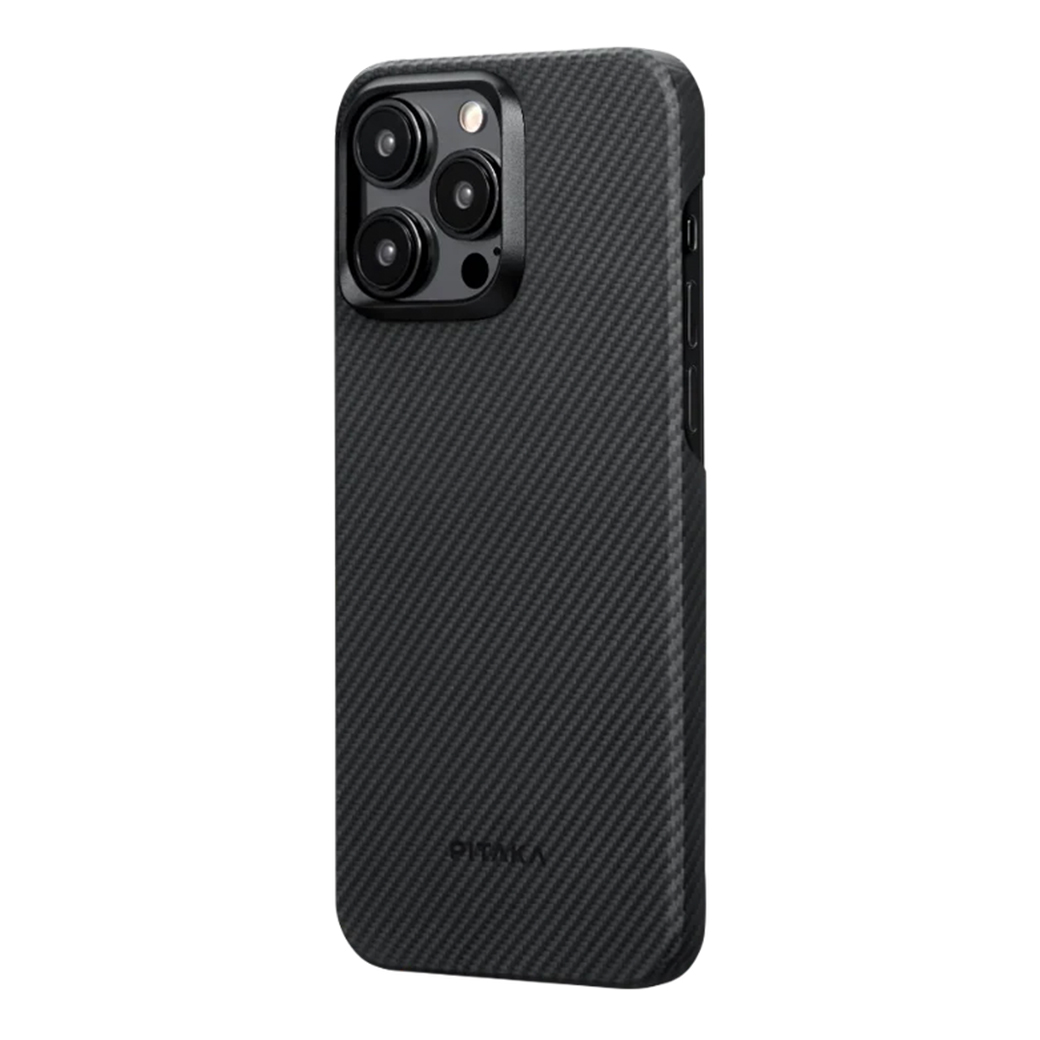 Pitaka รุ่น MagEZ Case 4 (600D) - เคส iPhone 15 Pro - สี Black/Grey Twill