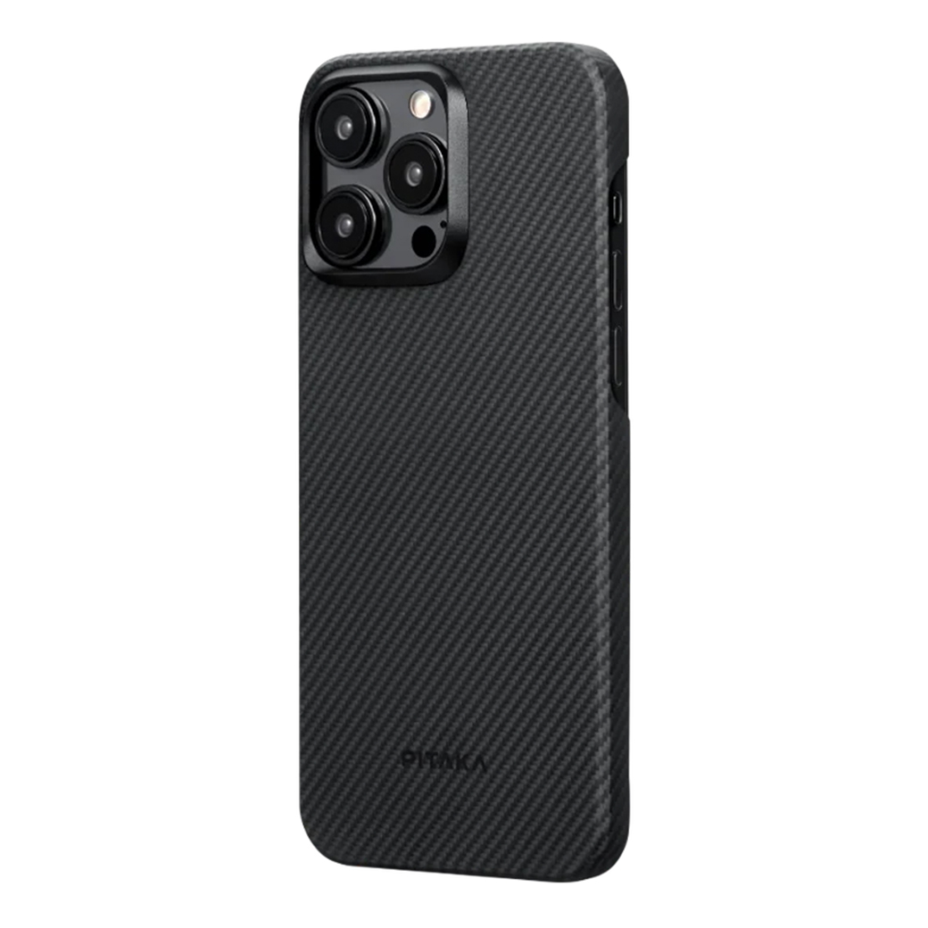 Pitaka รุ่น MagEZ Case 4 (600D) - เคส iPhone 15 Pro - สี Black/Grey Twill 15 Pitaka รุ่น MagEZ Case 4 (600D) - เคส iPhone 15 Pro - สี Black/Grey Twill