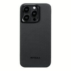 Pitaka รุ่น MagEZ Case 4 (600D) - เคส iPhone 15 Pro Max - สี Black/Grey Twill