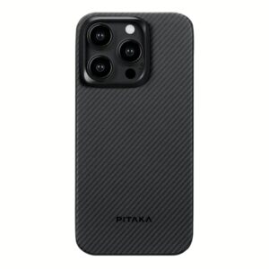 Pitaka รุ่น MagEZ Case 4 (600D) - เคส iPhone 15 Pro Max - สี Black/Grey Twill