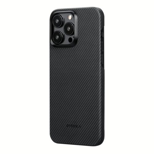 Pitaka รุ่น MagEZ Case 4 (600D) - เคส iPhone 15 Pro Max - สี Black/Grey Twill - Image 2