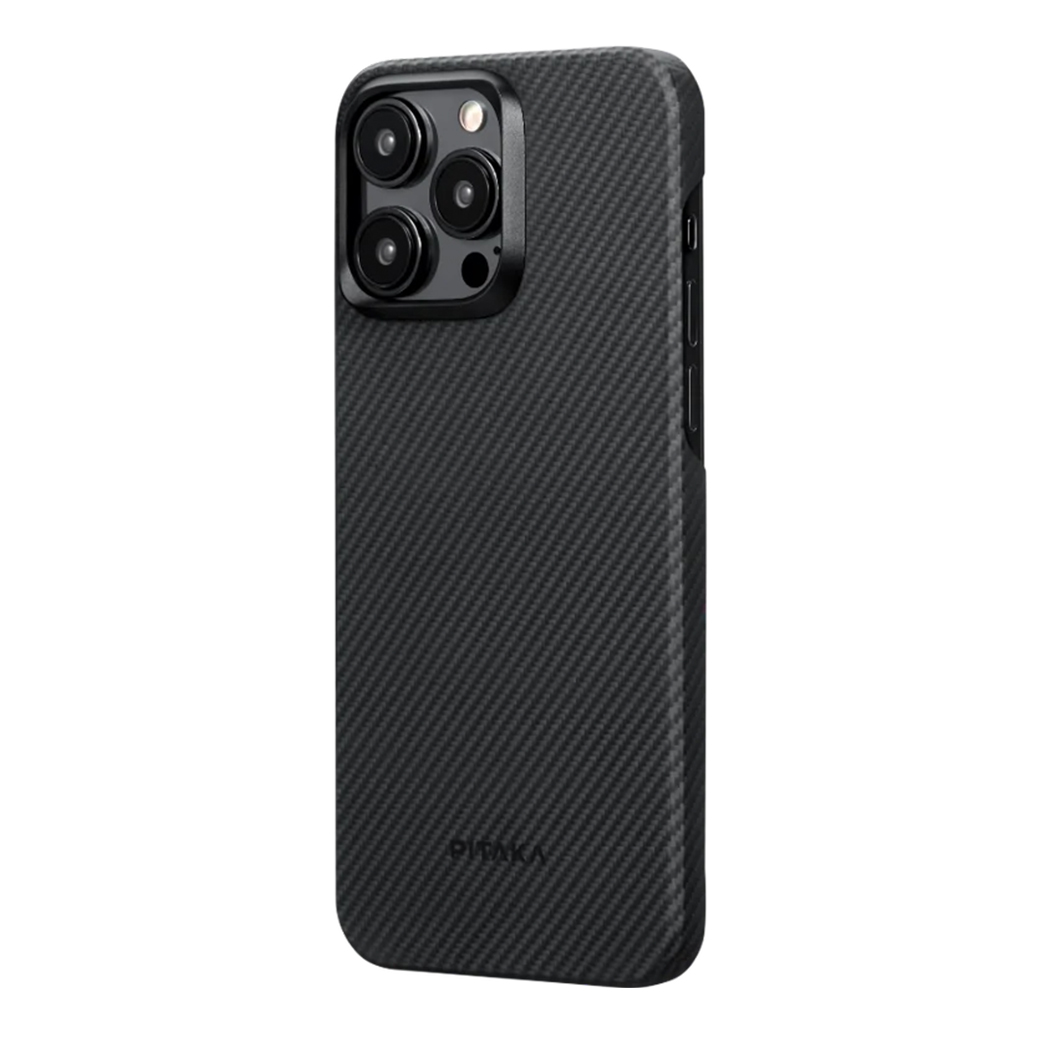 Pitaka รุ่น MagEZ Case 4 (600D) - เคส iPhone 15 Pro Max - สี Black/Grey Twill 15 Pitaka รุ่น MagEZ Case 4 (600D) - เคส iPhone 15 Pro Max - สี Black/Grey Twill