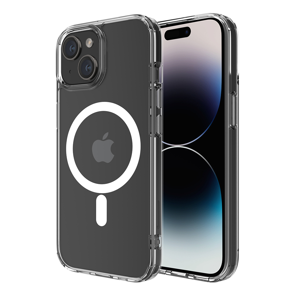 QDOS รุ่น Hybrid Force with Snap (MagSafe) - เคส iPhone 15 - สี Clear 8 QDOS รุ่น Hybrid Force with Snap (MagSafe) - เคส iPhone 15 - สี Clear