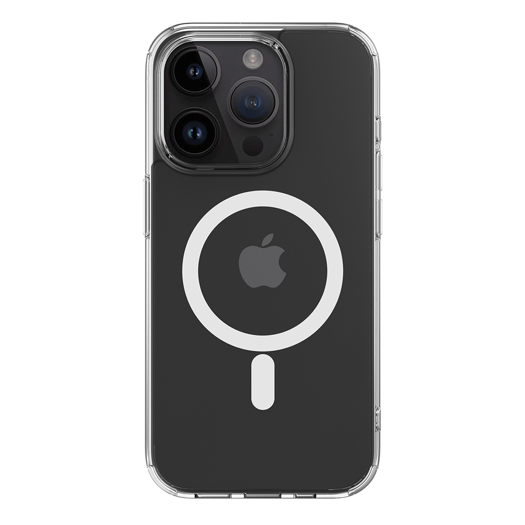 QDOS รุ่น Hybrid Force with Snap (MagSafe) - เคส iPhone 15 Pro - สี Clear