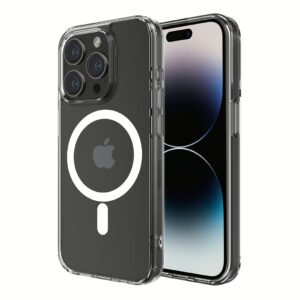 QDOS รุ่น Hybrid Force with Snap (MagSafe) - เคส iPhone 15 Pro - สี Clear