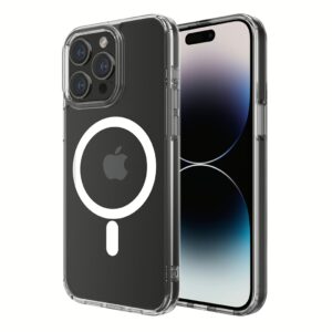 QDOS รุ่น Hybrid Force with Snap (MagSafe) - เคส iPhone 15 Pro Max - สี Clear