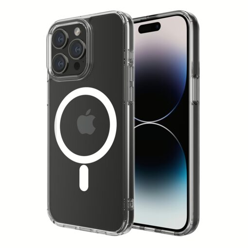 QDOS รุ่น Hybrid Force with Snap (MagSafe) - เคส iPhone 15 Pro Max - สี Clear - Image 4