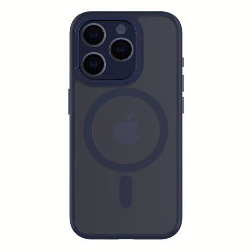 QDOS รุ่น Hybrid Soft with Snap (MagSafe) - เคส iPhone 15 Pro - สี Dark Blue