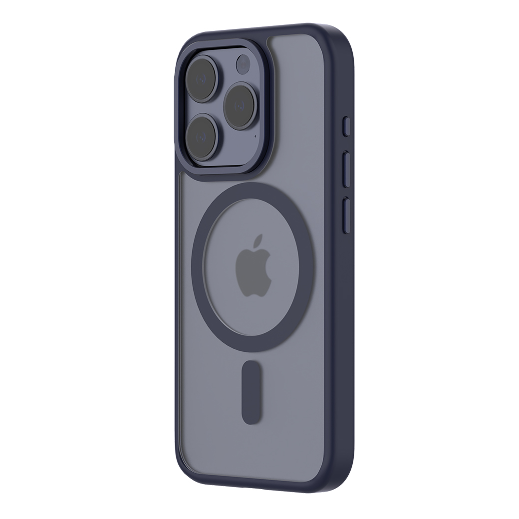 QDOS รุ่น Hybrid Soft with Snap (MagSafe) - เคส iPhone 15 Pro - สี Dark Blue 14 QDOS รุ่น Hybrid Soft with Snap (MagSafe) - เคส iPhone 15 Pro - สี Dark Blue