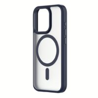 QDOS รุ่น Hybrid Soft with Snap (MagSafe) - เคส iPhone 15 Pro - สี Dark Blue