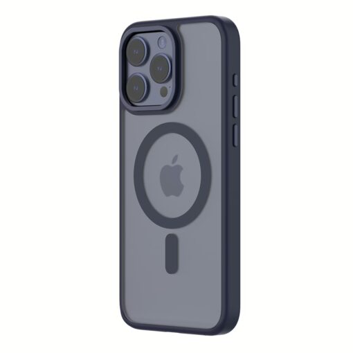 QDOS รุ่น Hybrid Soft with Snap (MagSafe) - เคส iPhone 15 Pro Max - สี Dark Blue - Image 2