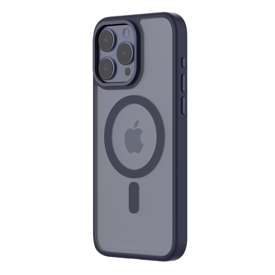 QDOS รุ่น Hybrid Soft with Snap (MagSafe) - เคส iPhone 15 Pro Max - สี Dark Blue 14 QDOS รุ่น Hybrid Soft with Snap (MagSafe) - เคส iPhone 15 Pro Max - สี Dark Blue