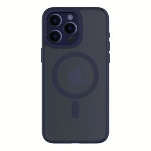 QDOS รุ่น Hybrid Soft with Snap (MagSafe) - เคส iPhone 15 Pro Max - สี Dark Blue