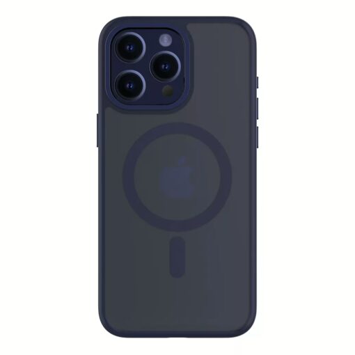 QDOS รุ่น Hybrid Soft with Snap (MagSafe) - เคส iPhone 15 Pro Max - สี Dark Blue