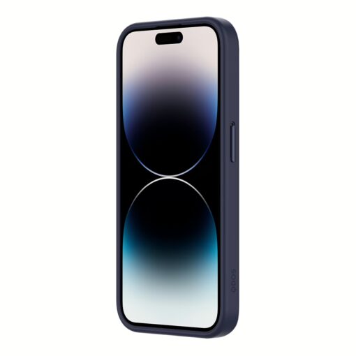 QDOS รุ่น Hybrid Soft with Snap (MagSafe) - เคส iPhone 15 Pro Max - สี Dark Blue - Image 3