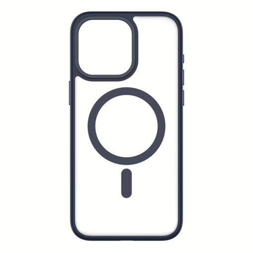 QDOS รุ่น Hybrid Soft with Snap (MagSafe) - เคส iPhone 15 Pro Max - สี Dark Blue - Image 5