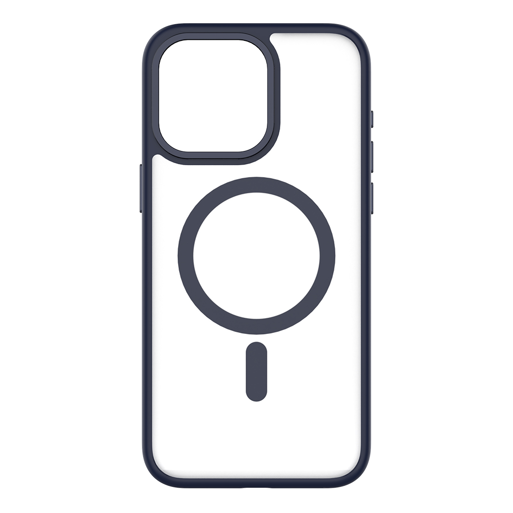 QDOS รุ่น Hybrid Soft with Snap (MagSafe) - เคส iPhone 15 Pro Max - สี Dark Blue