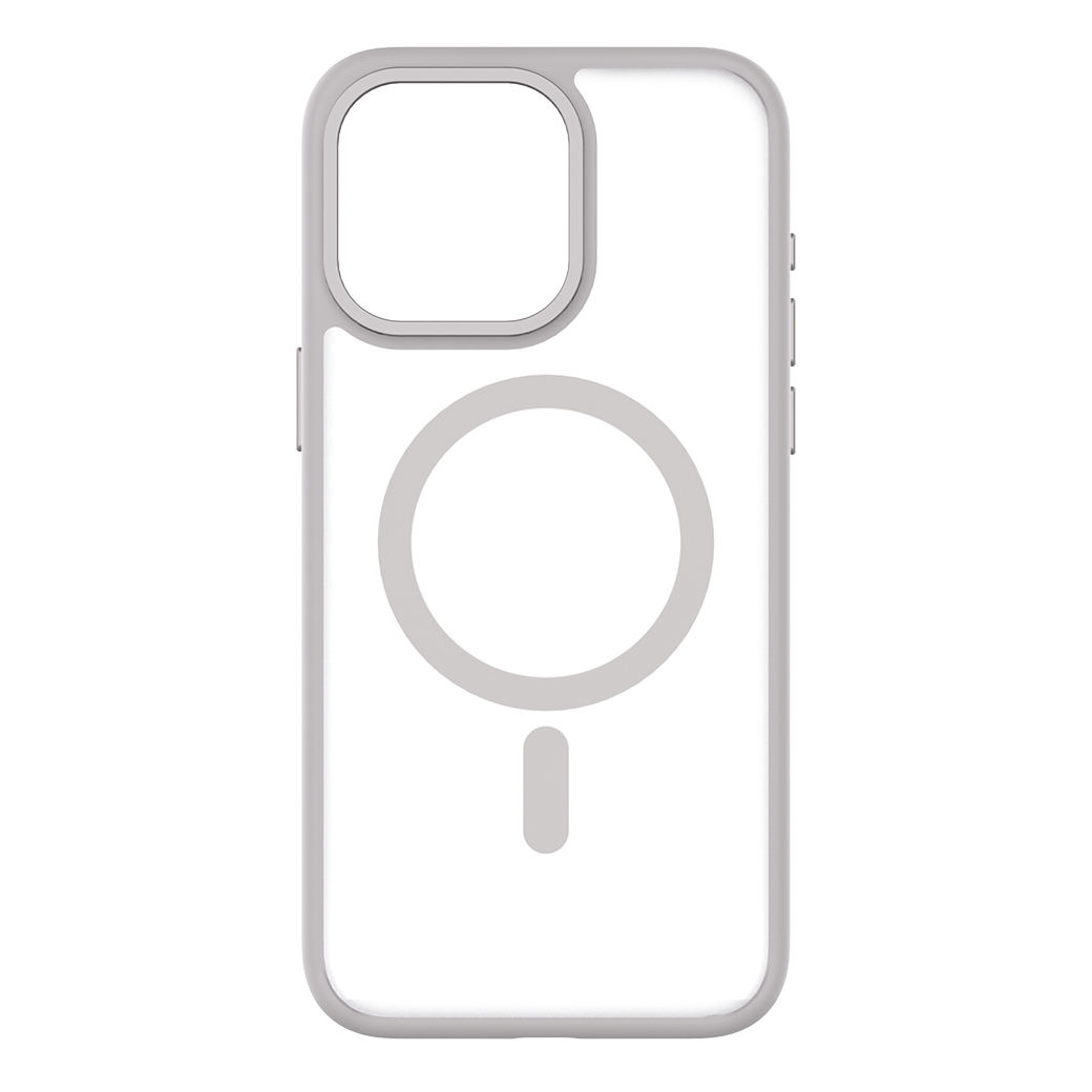 เคส QDOS รุ่น Hybrid Soft with Snap (MagSafe) - iPhone 15 Pro Max - สี White Grey