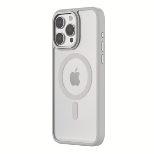 QDOS รุ่น Hybrid Soft with Snap (MagSafe) - เคส iPhone 15 Pro Max - สี White Grey - Image 2