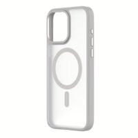 QDOS รุ่น Hybrid Soft with Snap (MagSafe) - เคส iPhone 15 Pro Max - สี White Grey
