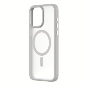 QDOS รุ่น Hybrid Soft with Snap (MagSafe) - เคส iPhone 15 Pro Max - สี White Grey 10 QDOS รุ่น Hybrid Soft with Snap (MagSafe) - เคส iPhone 15 Pro Max - สี White Grey