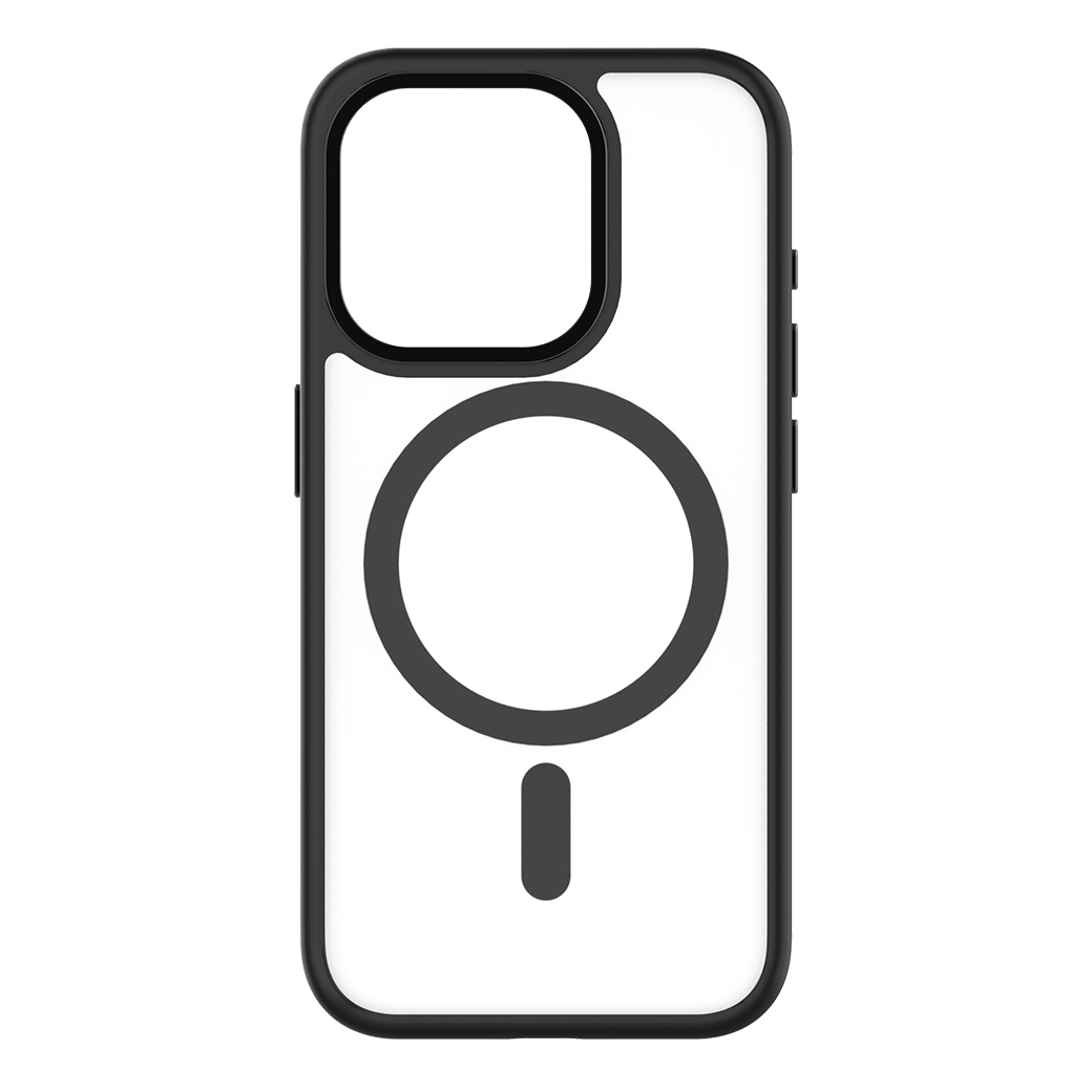 QDOS รุ่น Hybrid Soft with Snap (MagSafe) - เคส iPhone 15 Pro - สี Midnight