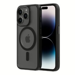 QDOS รุ่น Hybrid Soft with Snap (MagSafe) - เคส iPhone 15 Pro - สี Midnight
