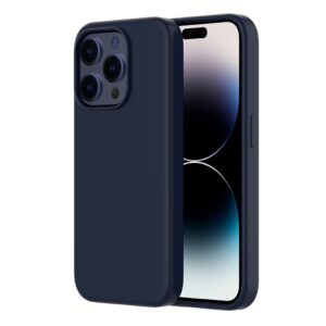 QDOS รุ่น Touch Pure with Snap (MagSafe) - เคส iPhone 15 Pro Max - สี Dark Blue