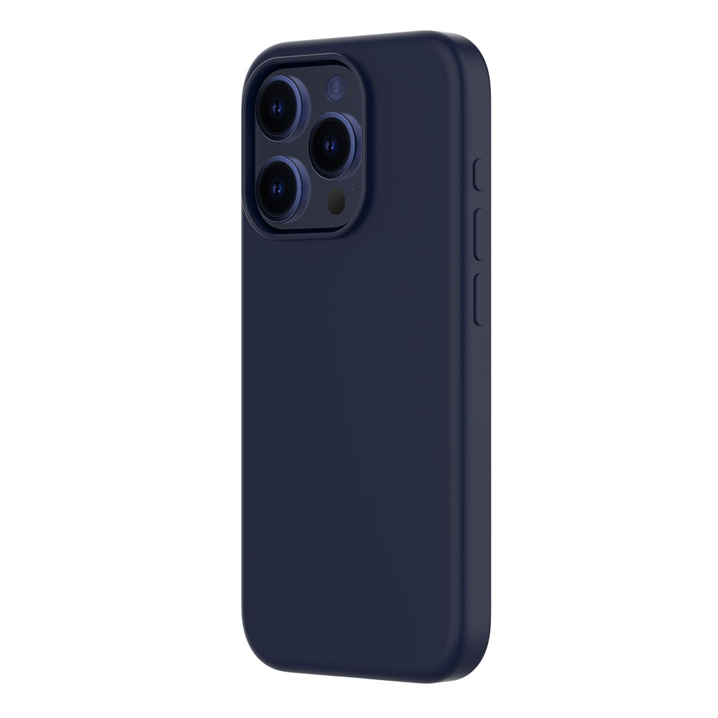QDOS รุ่น Touch Pure with Snap (MagSafe) - เคส iPhone 15 Pro Max - สี Dark Blue