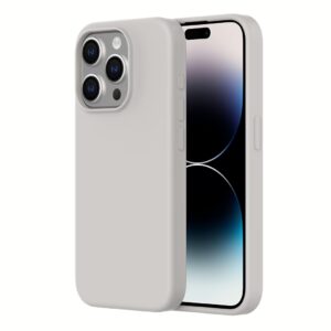 QDOS รุ่น Touch Pure with Snap (MagSafe) - เคส iPhone 15 Pro Max - สี White Grey