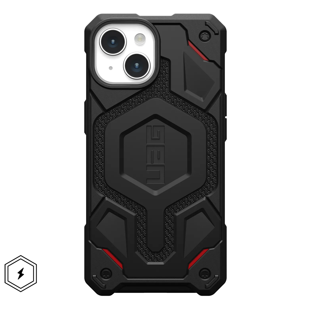 UAG รุ่น Monarch Pro - เคส iPhone 15 - สี Kevlar Black