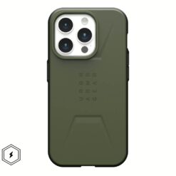 UAG รุ่น Civilian MagSafe - เคส iPhone 15 Pro - สี Olive Drab
