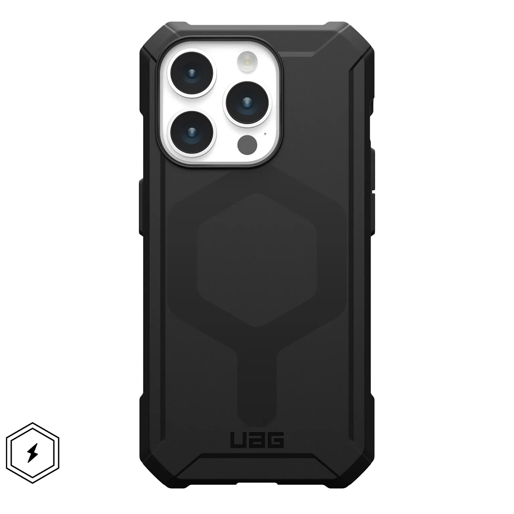 UAG รุ่น Essential Armor MagSafe - เคส iPhone 15 Pro - สี Black