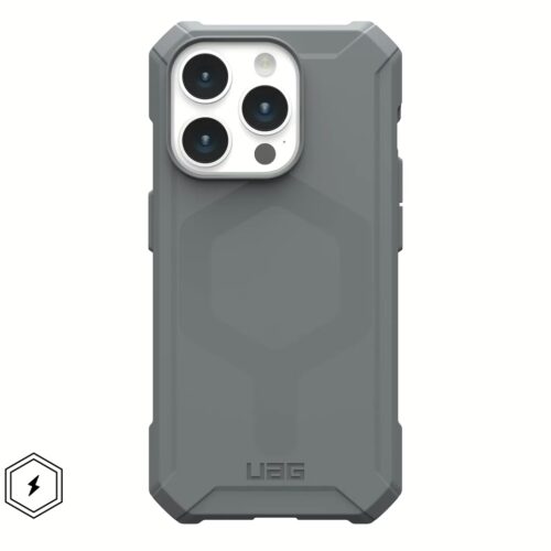 UAG รุ่น Essential Armor MagSafe - เคส iPhone 15 Pro - สี Silver
