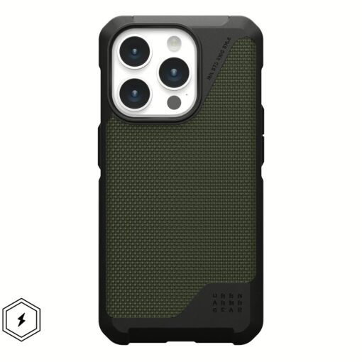 UAG รุ่น Metropolis LT MagSafe - เคส iPhone 15 Pro - สี Kevlar Olive