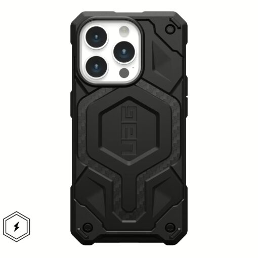 UAG รุ่น Monarch Pro - เคส iPhone 15 Pro - สี Carbon Fiber
