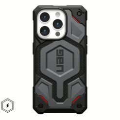 UAG รุ่น Monarch Pro - เคส iPhone 15 Pro - สี Kevlar Silver