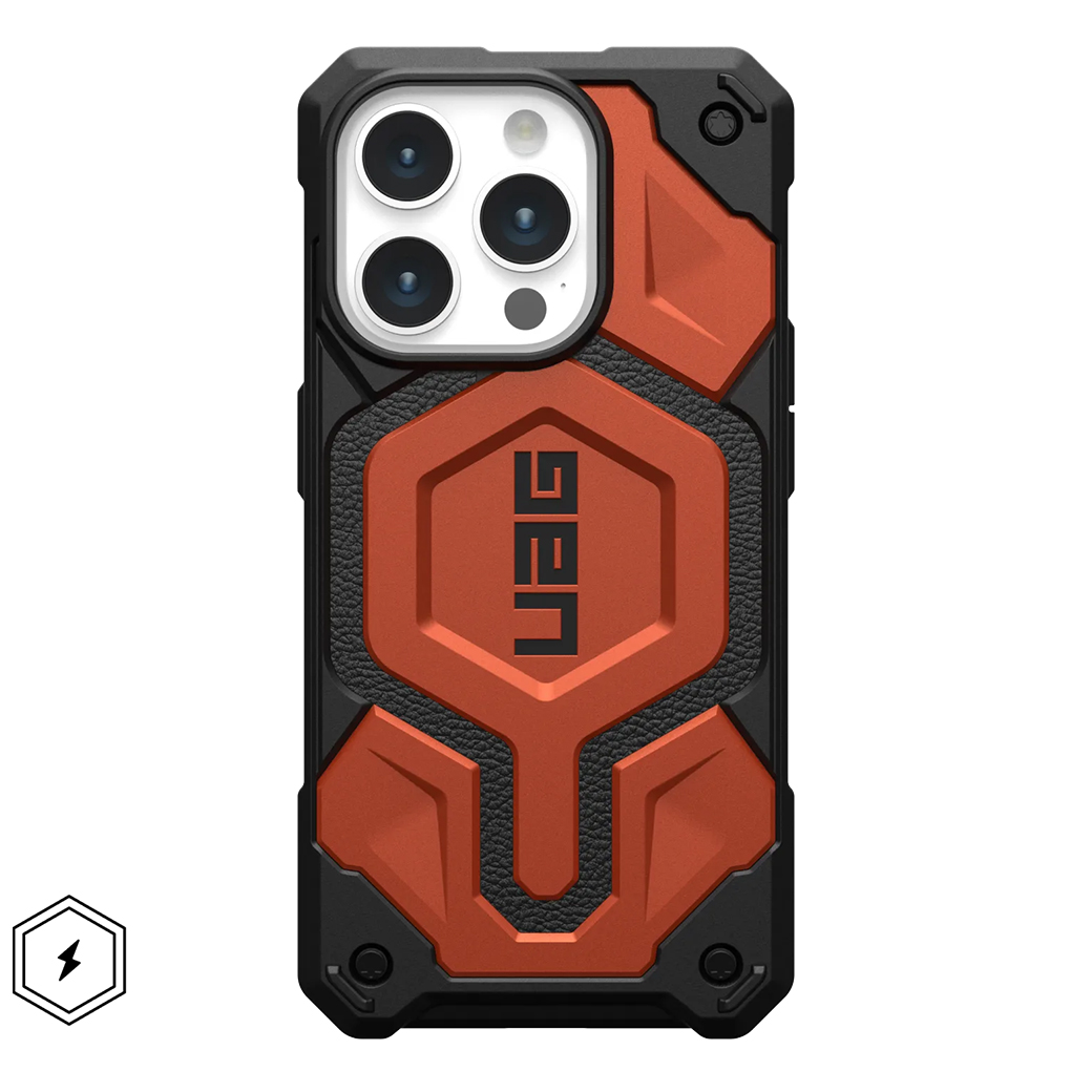 UAG รุ่น Monarch Pro - เคส iPhone 15 Pro - สี Rust 18 UAG รุ่น Monarch Pro - เคส iPhone 15 Pro - สี Rust