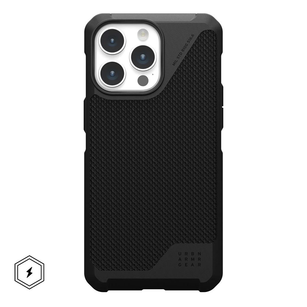 UAG รุ่น Metropolis LT MagSafe - เคส iPhone 15 Pro Max - สี Kevlar Black